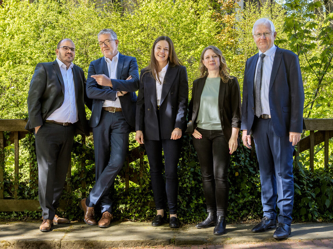 Das Anwaltsteam der Kanzlei Wichmann & Wortmann in Telgte im Grünen